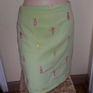 Lilly Pulitzer Seahorse Mini Skirt